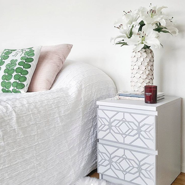 Aleks furniture decor for IKEA Malm bedside table Frontcover