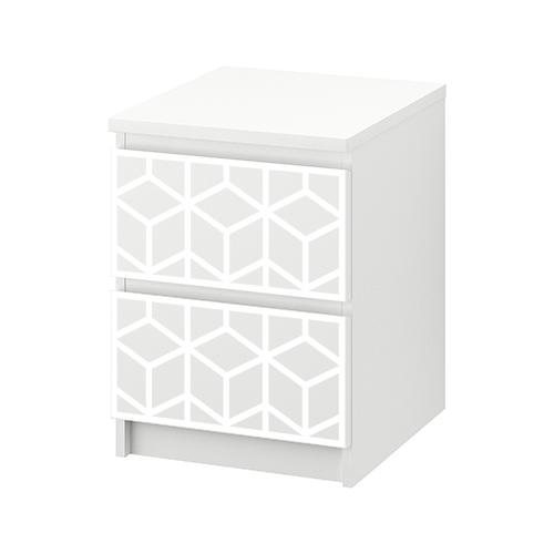Aleks furniture decor for IKEA Malm bedside table Frontcover